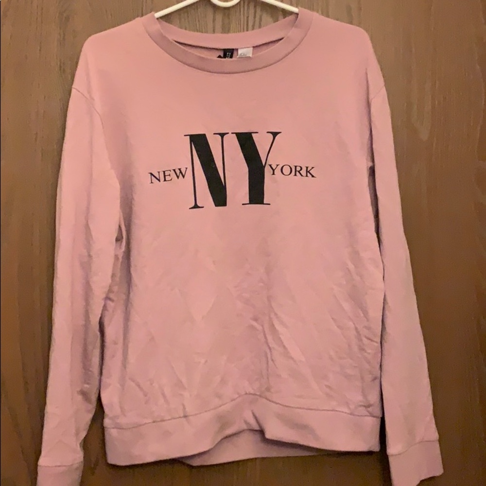 dusty pink sweater